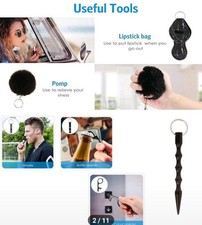 Black Safety Key Chain Set,10pcs
