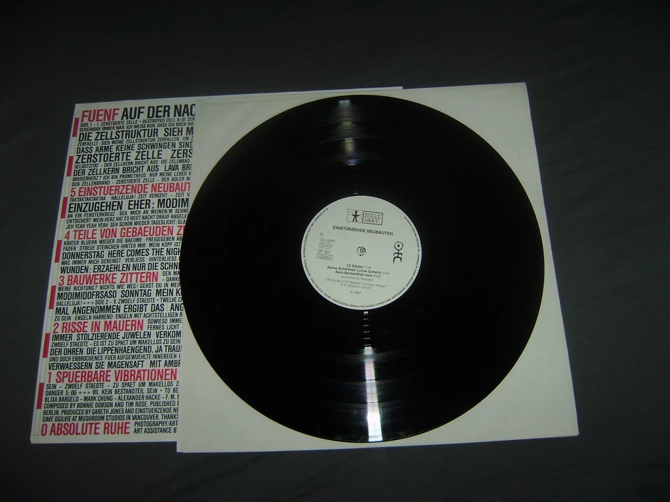 Einstürzende Neubauten    LP :   Fünf Auf Der Nach Oben Offenen Richterskala - Bild 4 von 4