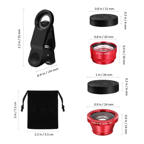 Fisheye Lens Photography Accessories Phone Accessories Phone Lens Camera Kit - 第 12/12 張圖片