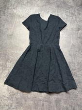 A|X Armani Exchange Women?s Black Brodeire Anglaise Eyelet Lace Mini Dress Size2