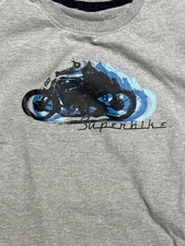 BMW Motorrad Grey Superbike T Shirt Vintage Size Medium