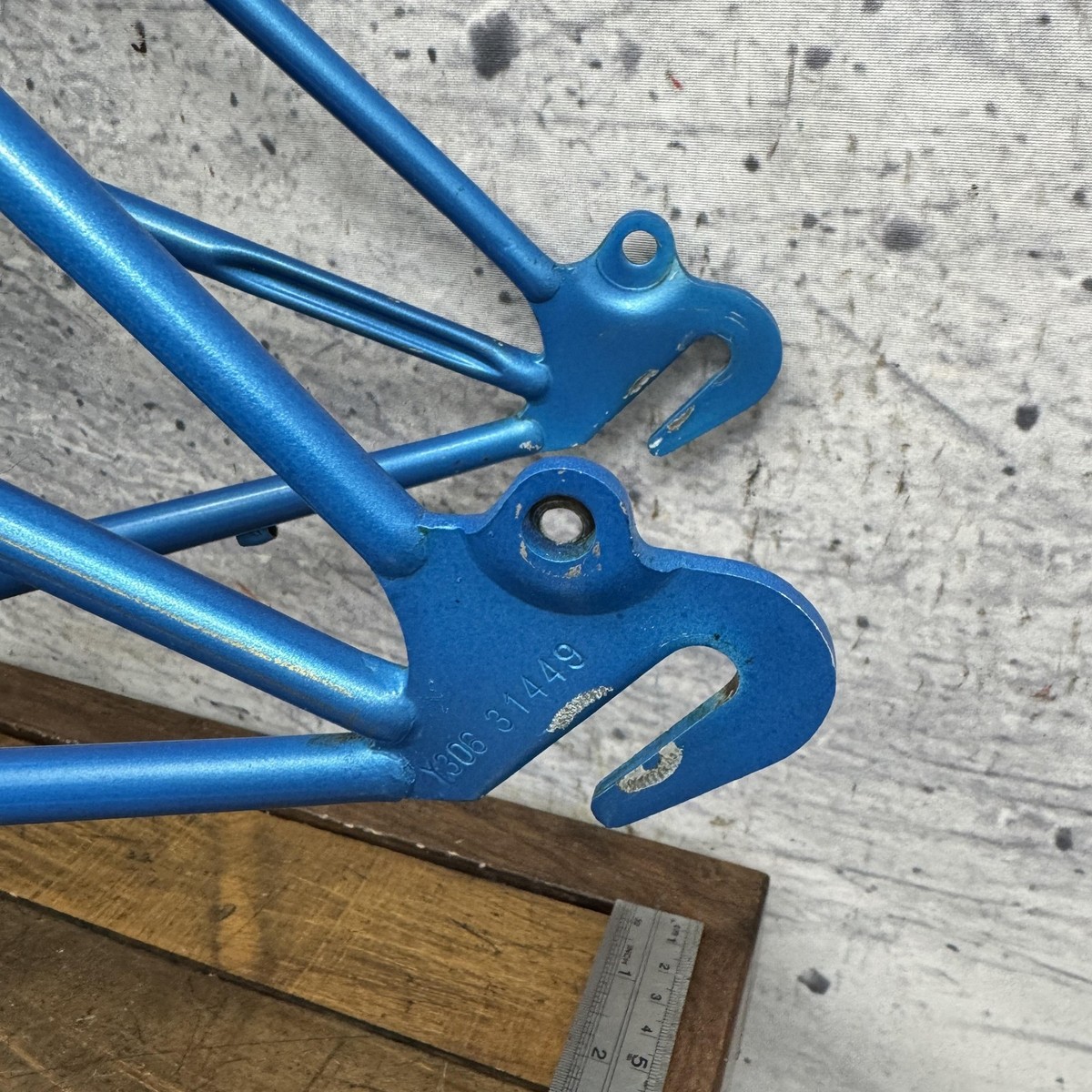 Vintage Peugeot Mixte Road Bike Frame 51cm France 27in Carbolite