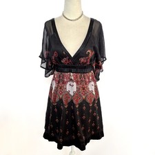 Vintage Bebe Silk Mini Dress