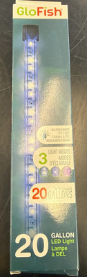 GloFish LED Light Stick For Fish Aquariums Up to 20 Gal 3 Light Modes