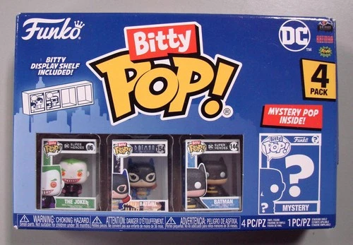 Lot Of (3) Funko Bitty Pop! 4 Pack Mystery Sealed Boxes Batman Batgirl Joker +