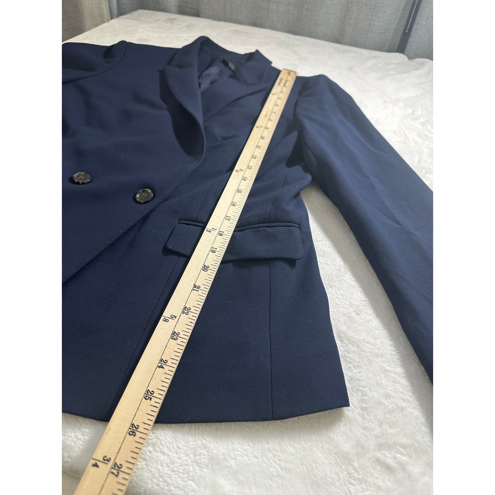 J. Crew Devon Blazer Two Button Polyester Blend S… - image 5