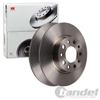 2X NK Bremsscheiben 278Mm Voll Hinten Passend FÜR Alfa Romeo 159 Brera | 201024