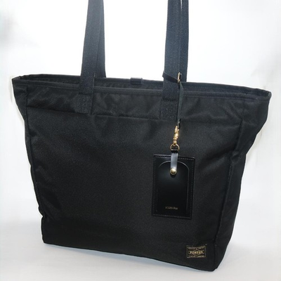 #ad PORTER GIRL Shea Tote Bag L 871 05182 Black Nylon Front Crease Women#x27;s $404.95