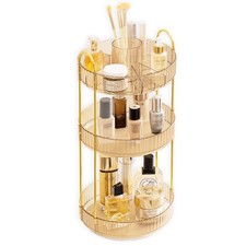 360 Rotating Makeup Organizer for Vanity 3 Tier Lazy Susan Bathroom Organizer...