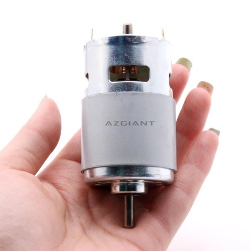 RS775 DC Motor – 12V/24V High Torque, Double Ball Bearing, 8000 RPM, Low Noise, For DIY Projects & Appliances
