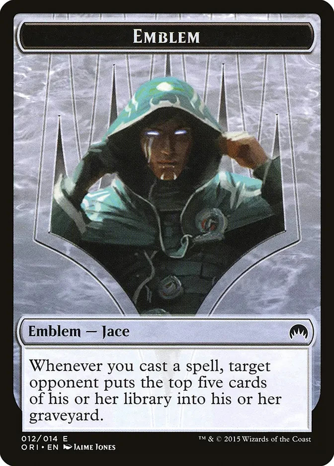 Emblem - Jace, Telepath Unbound - #12 - Magic Origins - LP (played) MTG