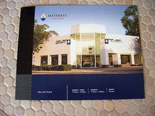 MASERATI GT S CONVERTIBLE SPORT MC-STRADALE SAN DIEGO DEALER SALE BROCHURE 2012.