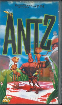 Antz (1998) VHS, Woody Allen, Sharon Stone, Gene Hackman, Eric Darnell