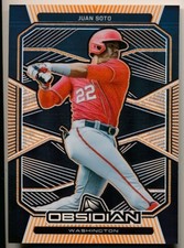 JUAN SOTO 2020 Chronicles OBSIDIAN ORANGE ELECTRIC ETCH 46/50 NATIONALS/YANKEES