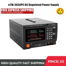 eTM-3030PC 30V/30A/900W High Power Adjustable DC Regulated Power Supply pe66