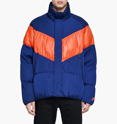 nike down fill jacket blue