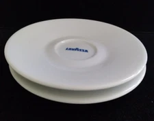 Lot of 2 LavAzza Le Porcellane d'ANCAP  Italy White Saucers ONLY 5"D