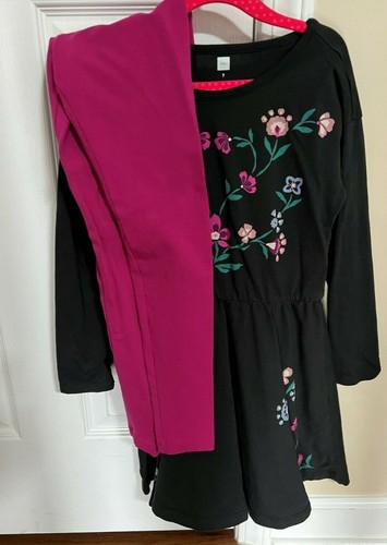 Long Sleeve Dress Nordic Floral Black 