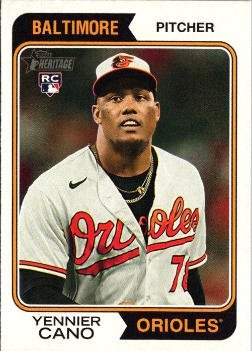 2023 Topps Heritage High Number - #527 Yennier Cano (RC)