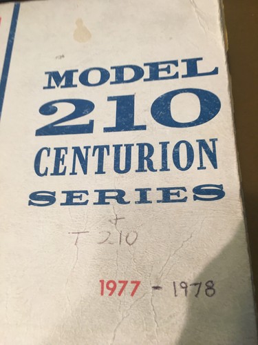 1977 - 1978 Cessna 210M, T210M  Service Manual