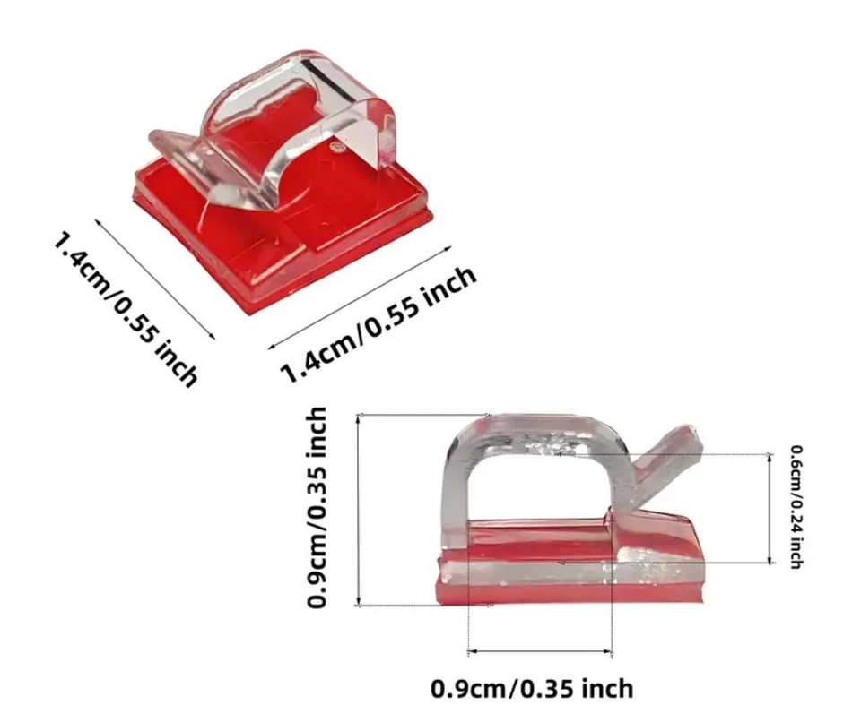 30 Stück selbstklebende Haken Klebehaken zur Befestigung Lichterketten Xmas uvm. - Bild 3 von 4