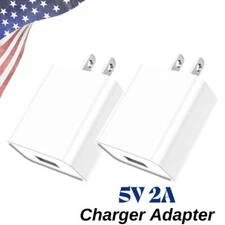 5 Volt 2 Amp AC-DC Power Adapter Converter US Plug 5V 2A USB Port Wall Charger