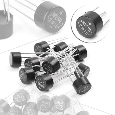 10pcs 2W10 2A Bridge Diode Rectifier Electronic Components DIY Kit Black New