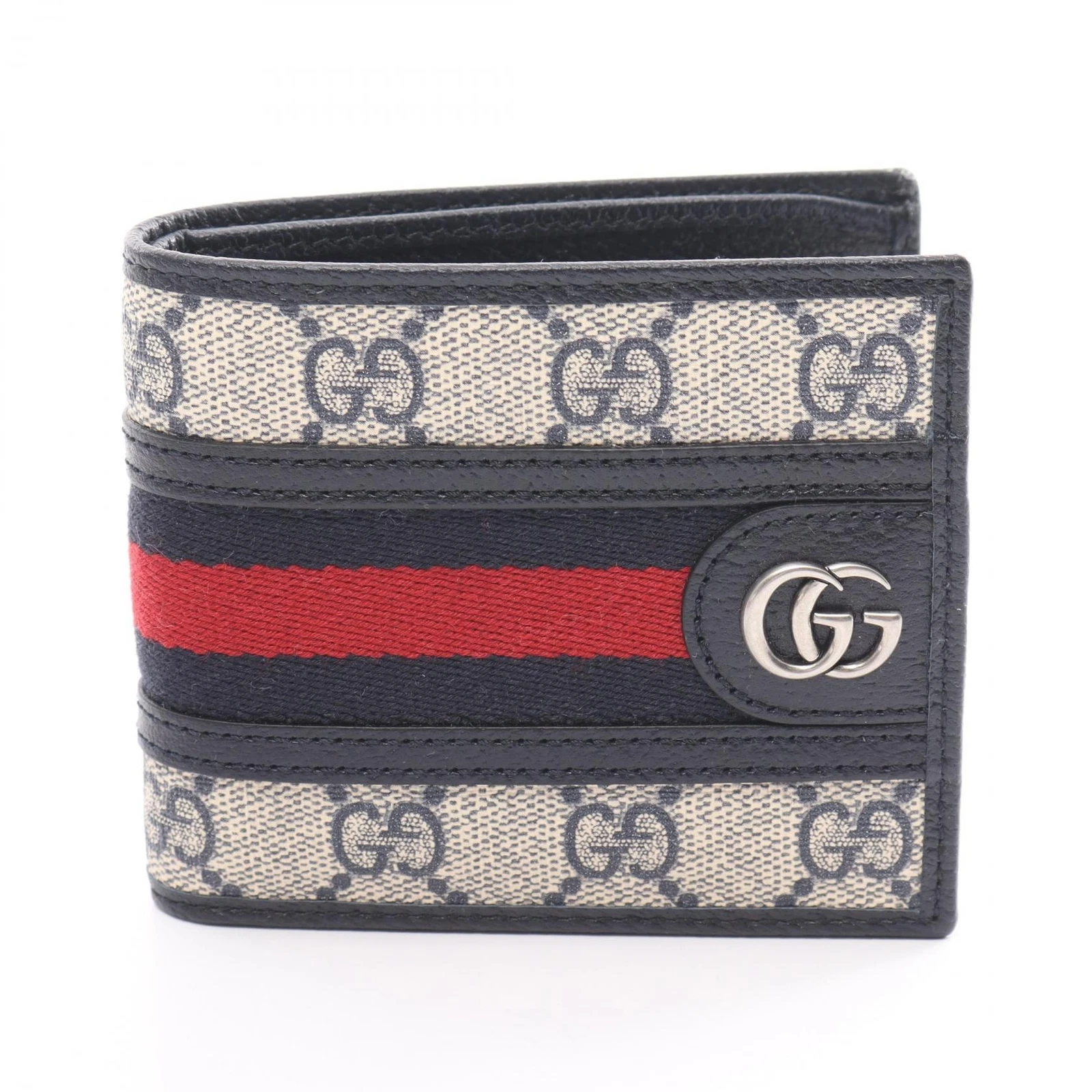 Portefeuille compact double pli GUCCI Ophidia GG Supreme Sherry Line 59760696IWN4076