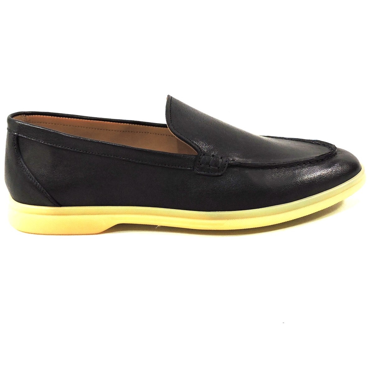 Alberto Ciccioli Men’s Black Pebbled Soft Leather Comfort Loafers ALBERTO CICCIOLI ?? MEN main image 3