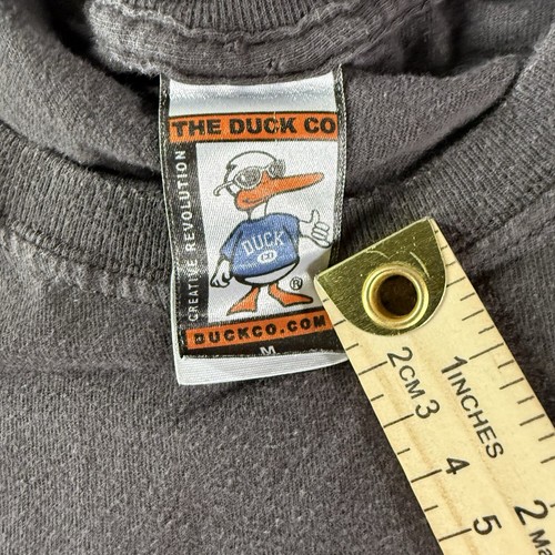 Camiseta Duck Co Las Vegas SugarSkull M Gris Gráfico Grunge Motociclista Desertcore Gótico - Imagen 5 de 8