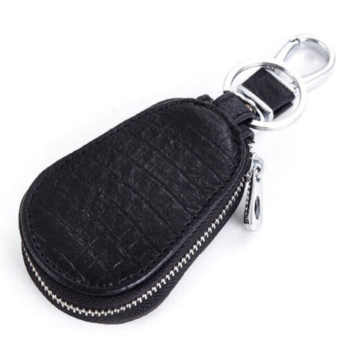 Cuero Genuino Coche Llavero Anillo Llaves Soporte Estuche Cartera Organizador Bolso - Imagen 12 de 15