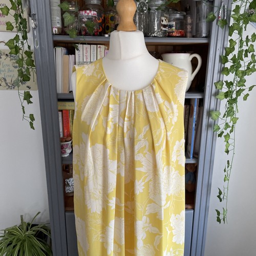 H&M Yellow Flower Dress Size Large Brand New With Tags - Picture 11 of 14