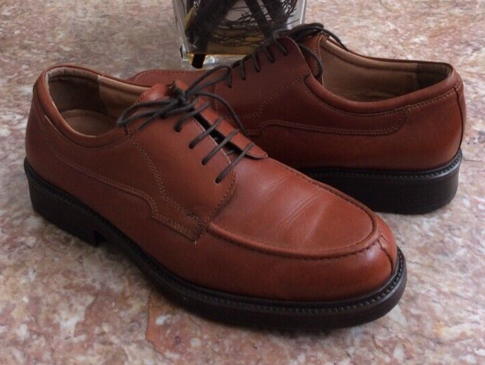 SAOLA Scarpe stringate Oxford Bill Blass da uomo in pelle marrone 53088 11 5D in perfette condizioni Made in Italy