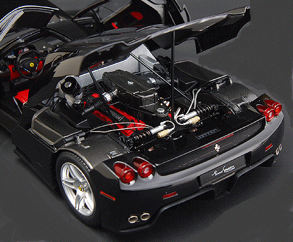 Ferrari Race Car w/V12 Engine&Orig.Wheel Rims Custom Built1 12LARGE SCALE MODEL