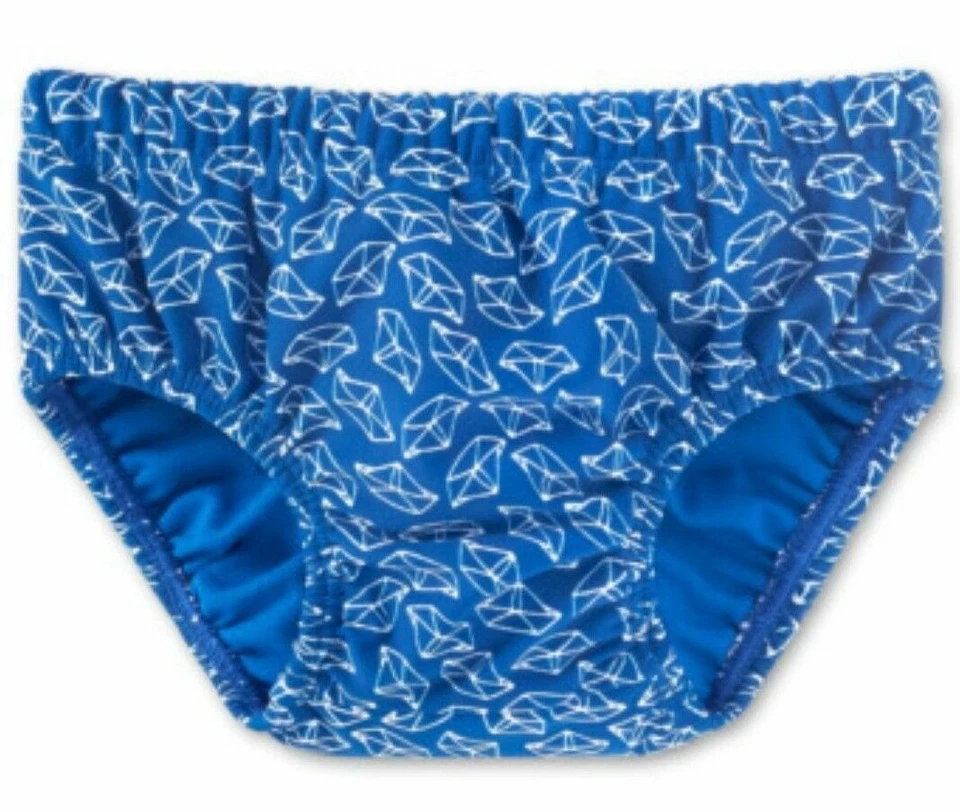 SCHIESSER Baby Jungen Badehose Badeslip Windelslip blau Schiffchen LF40 Gr.86/92 - Bild 2 von 4