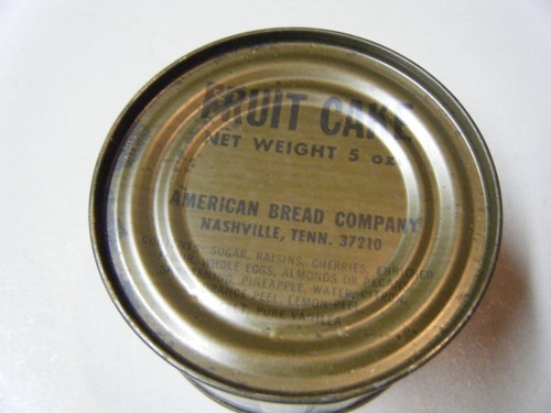 Vintage Vietnam US Military C Ration Fruit Cake Can Sealed | eBay