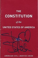 Stone Cold Steve Austin Signed United States of America Constitution BAS COA WWE