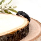 Women Band For Christmas Gifts Brushed polished Edges Ring 6MM Black Tungsten — photo 3