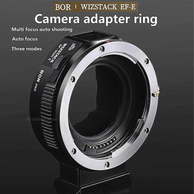 BOR EF-E Auto Focus Lens adapter Ring for Canon EF Lens to Sony E mount Cameras