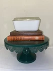 Vintage Pyrex True Opal White Unmarked 502 Refrigerator Dish with Lid 502-C