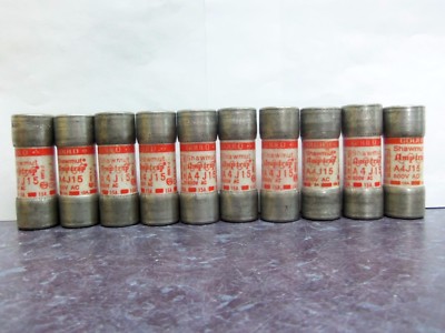 Nice Lot Shawmut A4J15 15 Amp Fuses Class J 600V JKS15 Littelfuse JLS15 ...