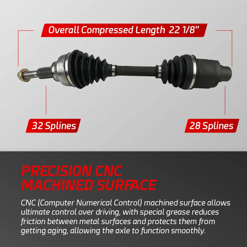 Front Right CV Axle Shaft for 2009 2008 2007 2.7L Chrysler Sebring Dodge Avenger - Image 2 of 4