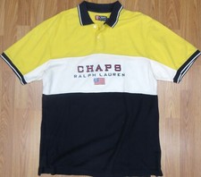 VTG CHAPS RALPH LAUREN REGULAR FIT COTTON POLO SHIRT 2X-LARGE, XXL