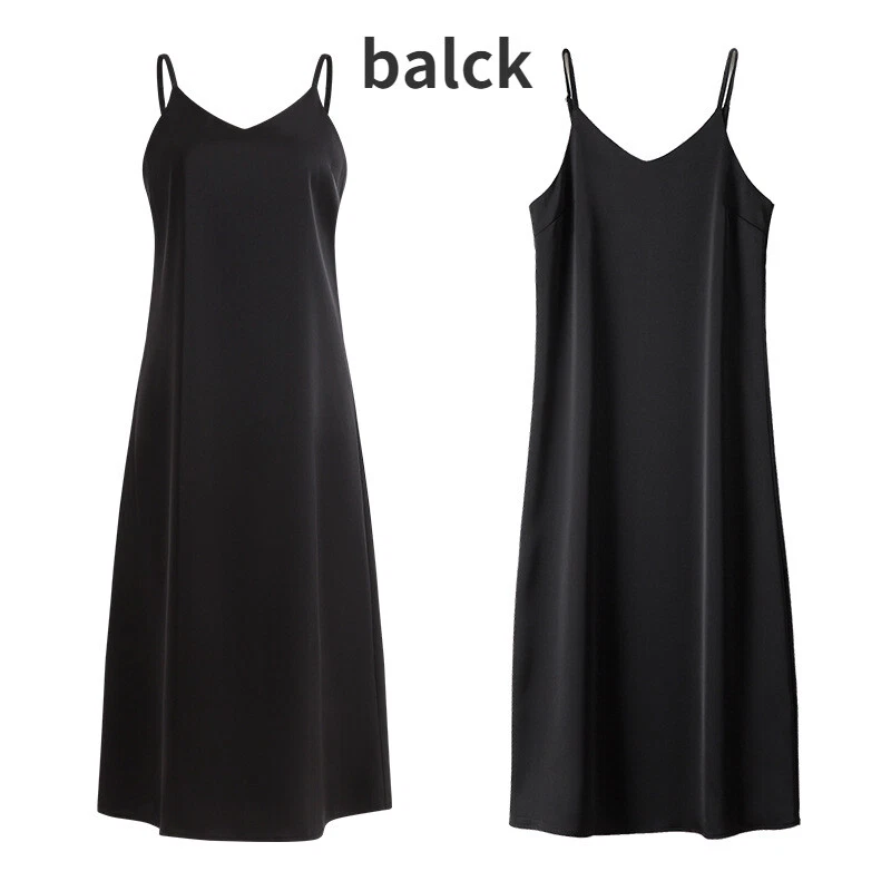 Long black underdress sale
