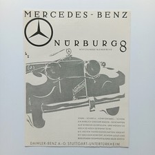 1931 Daimler Mercedes Benz Nürburg 8 Automobil Werbeanzeige Werbung Reklame