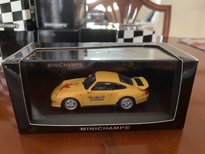 Seltener Minichamps Porsche 911 GT3 RS (993). Nürnburger Spielwarenmesse 1998. 1/43 Diecast.