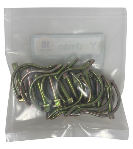 YARDMAN 10-pcs Pipe Tube Linch Lynch Pin 4.5mm x 40mm for 36mm Shaft Lock Clip - Picture 3 of 4
