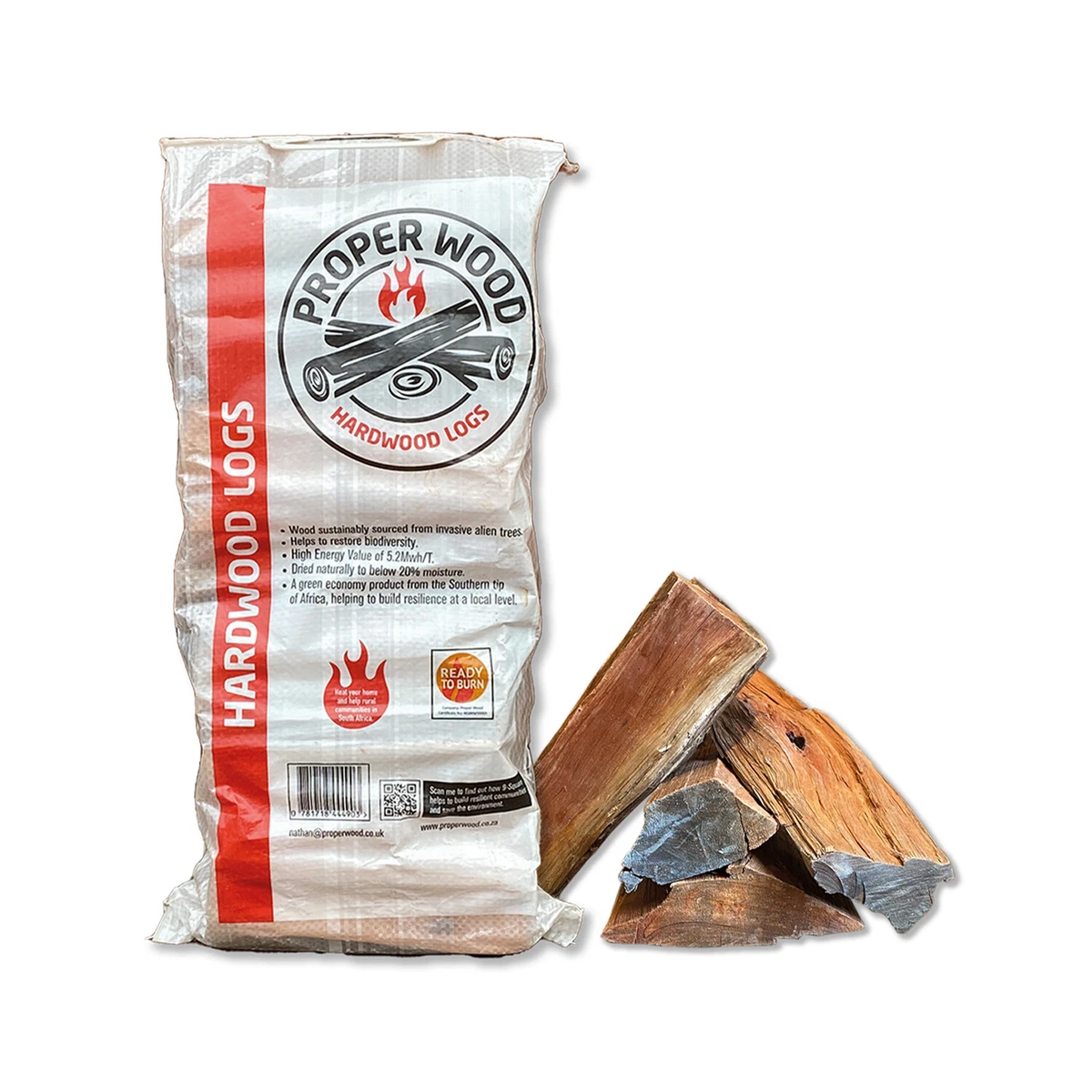 1 x Bag Proper Wood Eucalyptus South African Hardwood Logs Firewood Fire  Pits | eBay