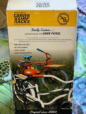 Carver mini surfboard rack for bicycle | eBay