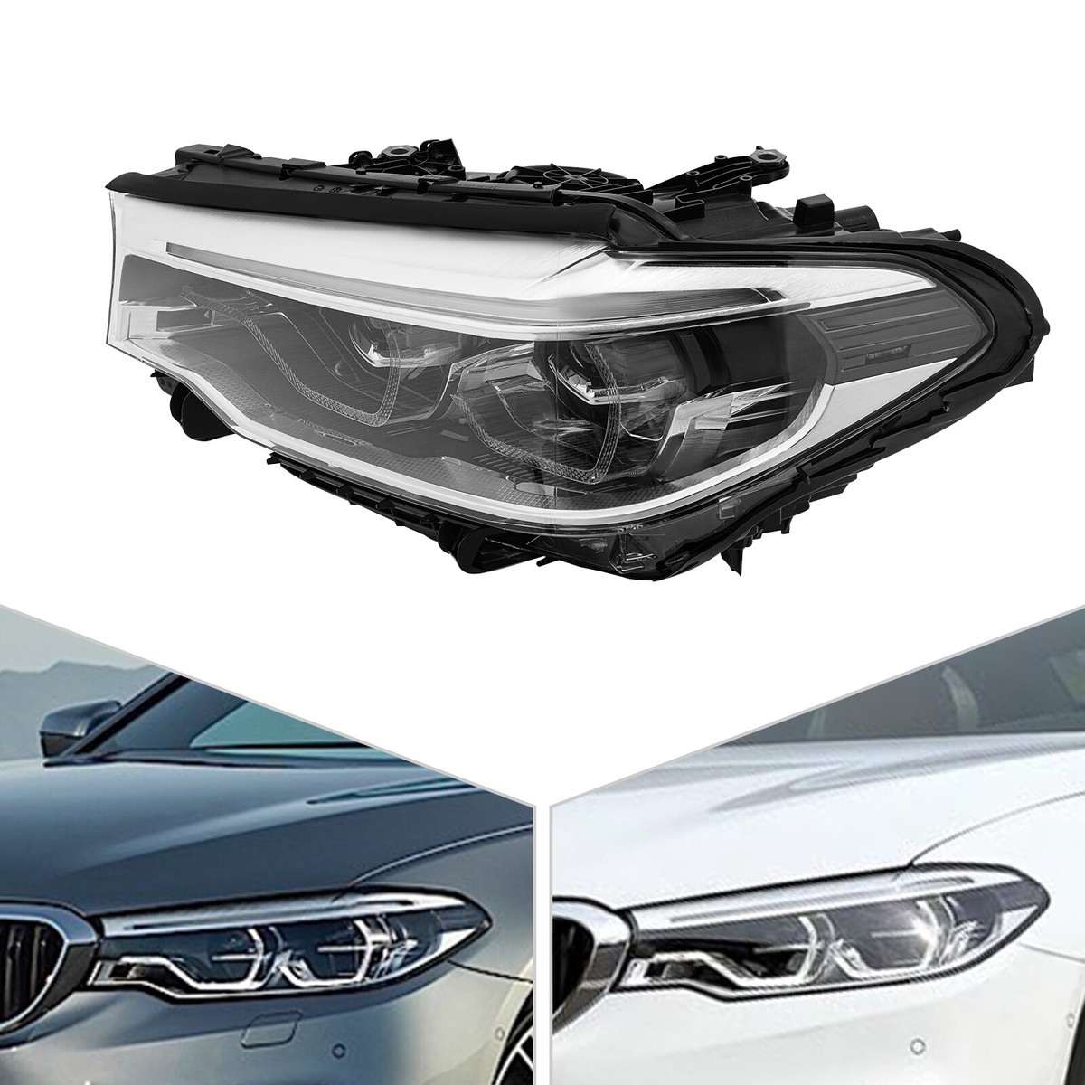 Left Side Full LED Headlight Headlamp for 2017-2020 BMW 5 M5 G30